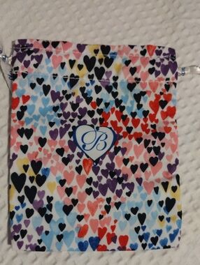 Brighton Multicolor Heart Print Drawstring Pouch